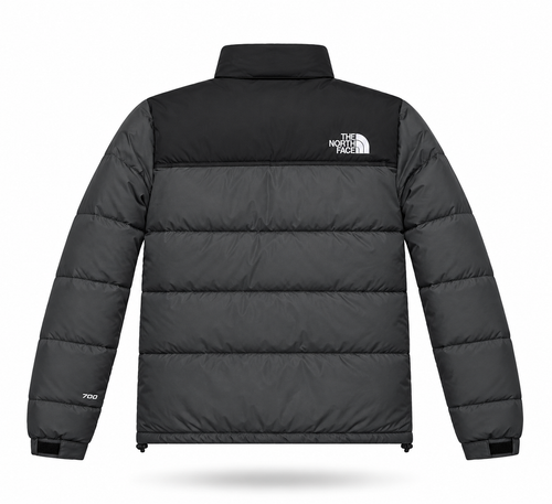 The North Face 700-Fill Nuptse Puffer Jacket | Charcoal Grey / Black